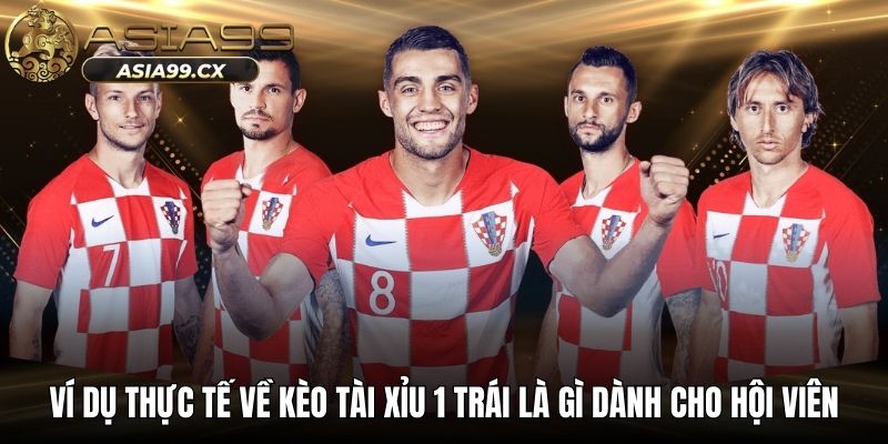 Ví dụ thực tế về kèo tài xỉu 1 trái là gì dành cho hội viên